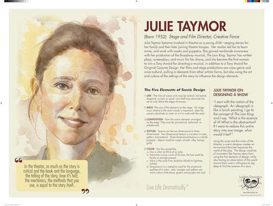 Julie Taymor Bio Poster