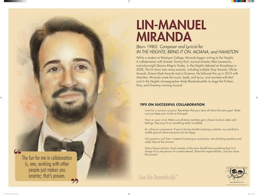 Lin Manuel Miranda Bio Poster