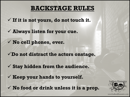 Backstage Rules Poster