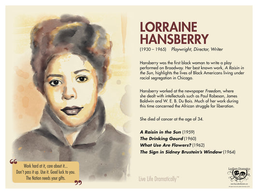 Lorraine Hansberry Bio Poster