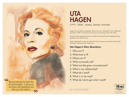 Uta Hagen Bio Poster