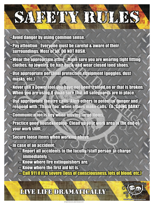 Safety Rules Poster