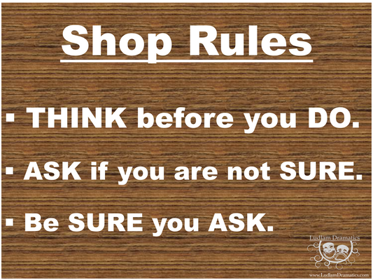 Shop Rules Poster